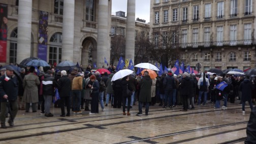 31 janvier 2026 Bordeaux. Appel de soutien aux forces de Police